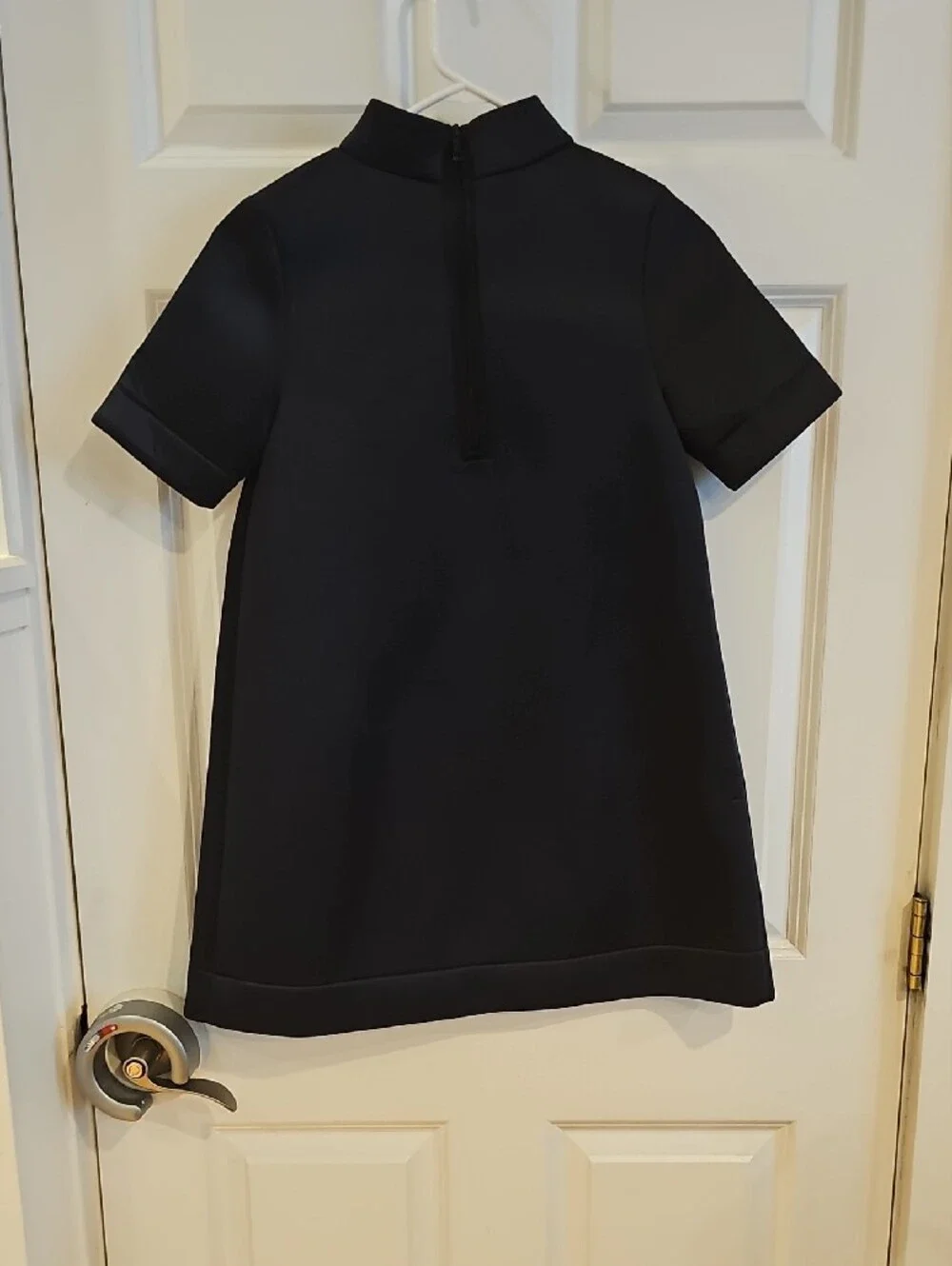 Burberry Black Short-Sleeve Logo Dress for Kids 12Y